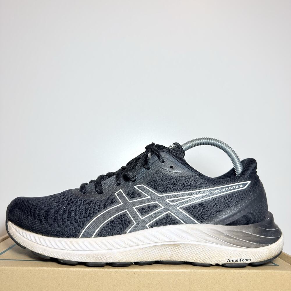 ASICS GEL Excite 8 Women’s Running Shoes Size 10 Black White Athletic Sneakers